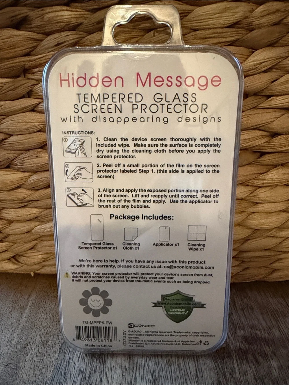 NWT Tempered Glass Screen Protector for iPhone 15/14/14Pro/13/13Pro - clear